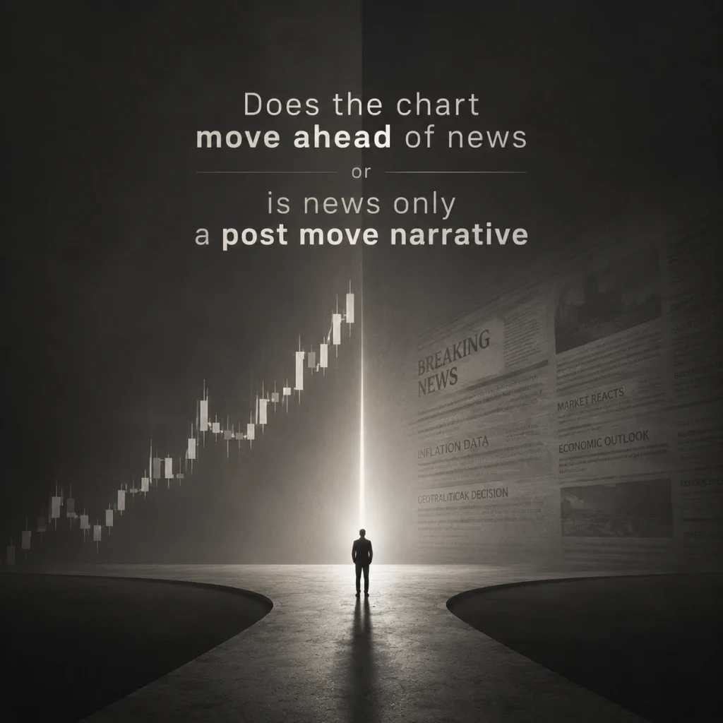 Does the Chart Move Ahead of News, or Is News Only a Post-Move Narrative?
