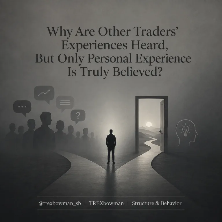 Personal trading experience and trader psychology in financial markets